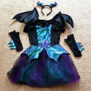 Girls Dragon Halloween Costume